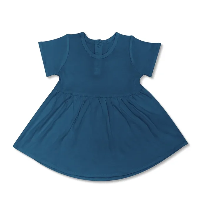 Bamboo Blend Dress – Marine