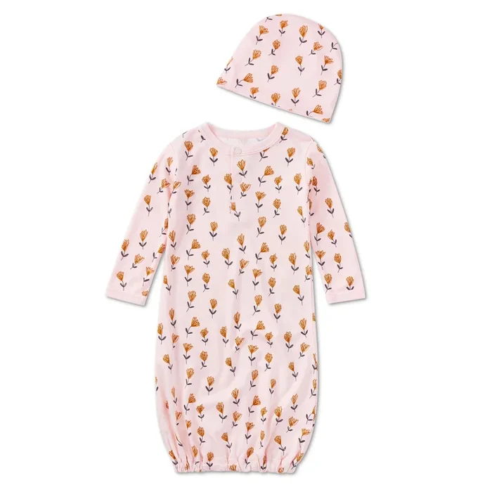 Bamboo Blend Hat & Sleepgown Set – Wild at Heart