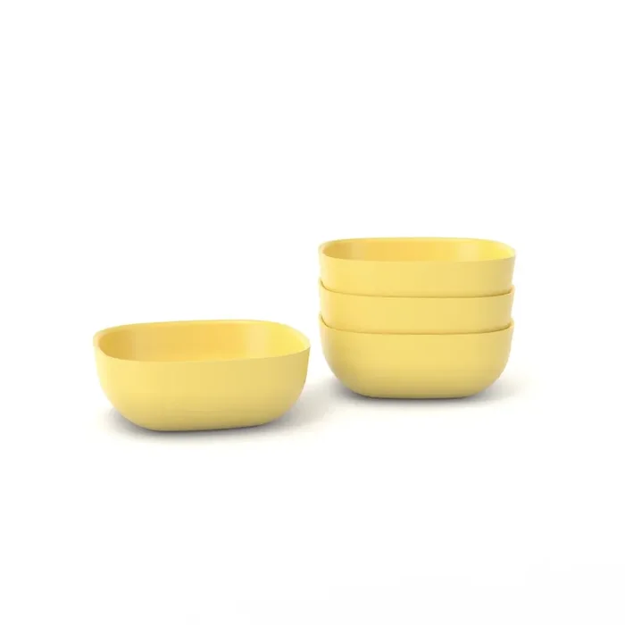 Bamboo Cereal Bowl – 4 Piece Set – Lemon