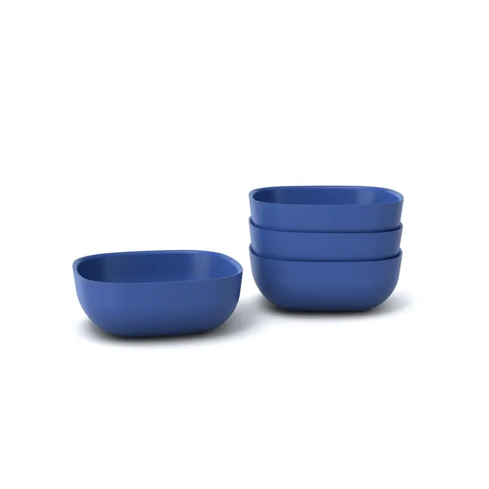Bamboo Cereal Bowl – 4 Piece Set – Royal Blue