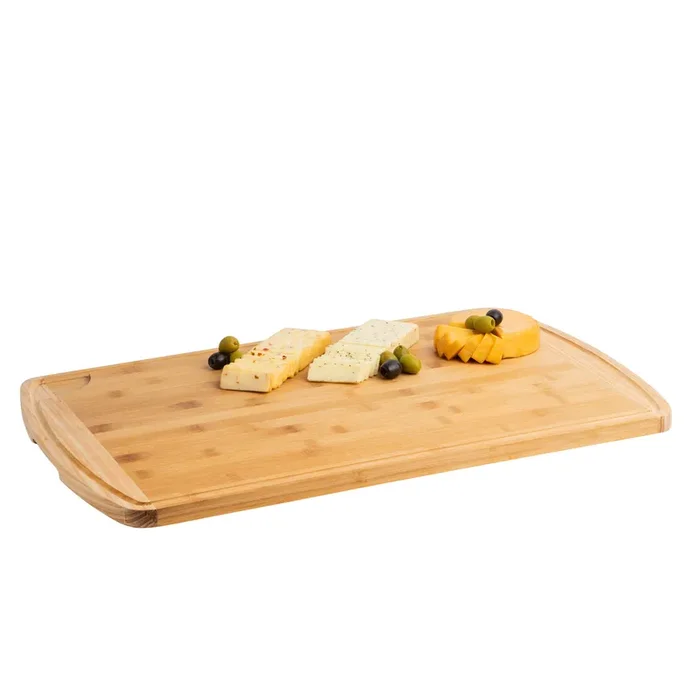 Bamboo Cutting Board Tray 23.5 “l X 15.5 “w X 0.7 “h Eco Friendly Kitchen Gadget Wooden Serving Trays For Meat, Vegetables, Cheese And Charcuterie Board