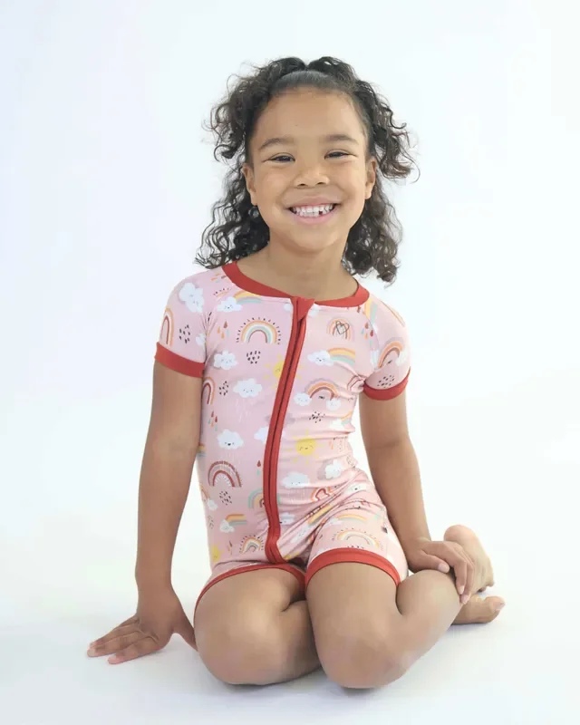 Bamboo Short Romper – bow