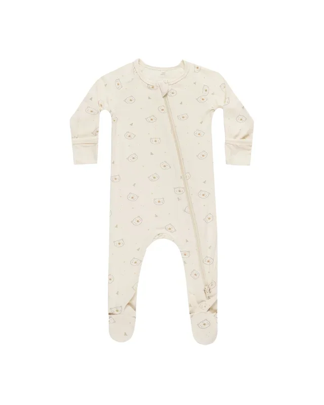 Bamboo Zip Footie – Bears