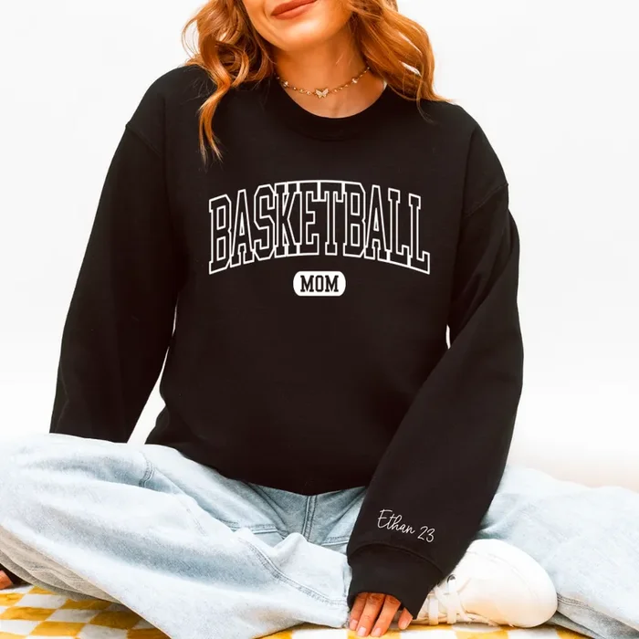 Basketball Mom Customizable Sweatshirt