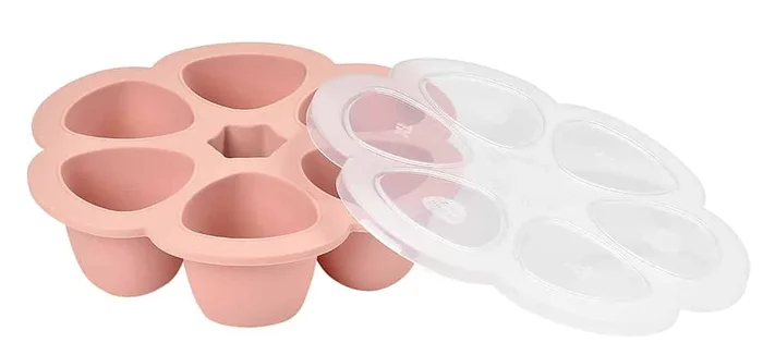 BEABA Multiportions Silicone Baby Food Freezer Tray, 3oz – Rose