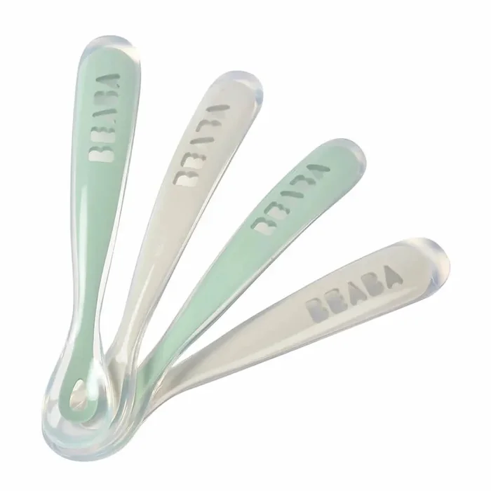 Beaba Silicone Spoons – 4 pk Sage