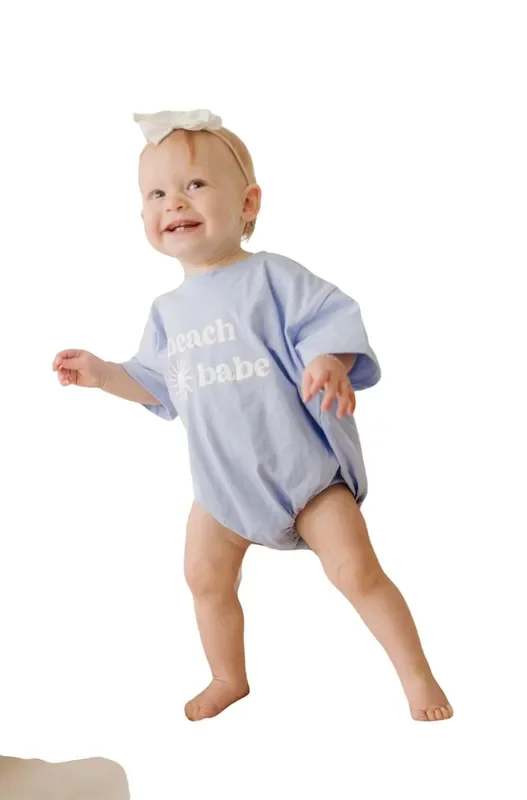 Beach Babe T-shirt Romper – More Colors