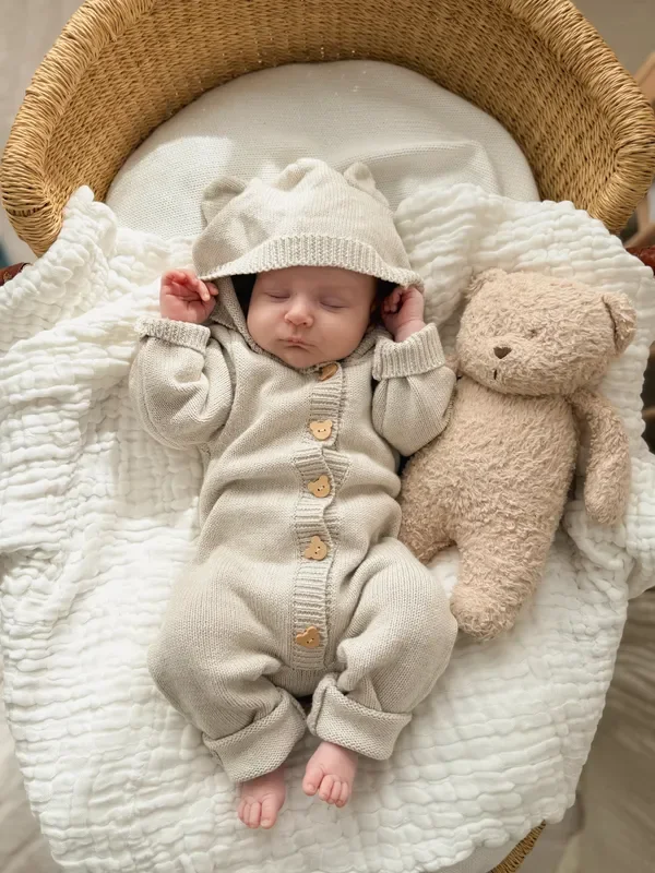 Bear Cub Jumpsuit – Natural