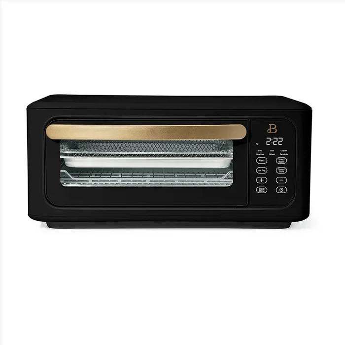 Beautiful by Drew Barrymore 9 Slice Infrared Air Fry Toaster Oven- Black Sesame