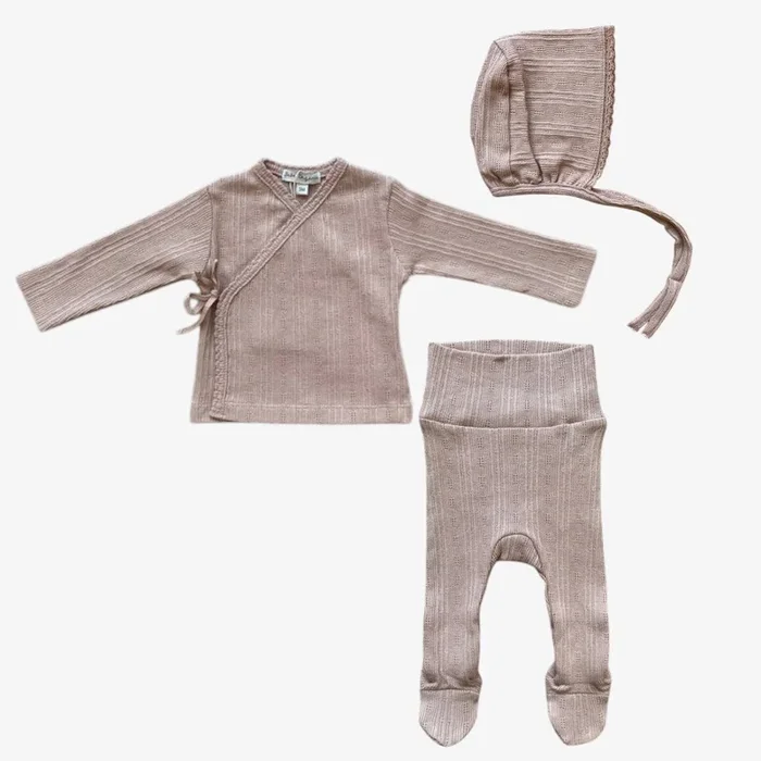 Bebe Wrap 3 Piece Set – Dusty Rose