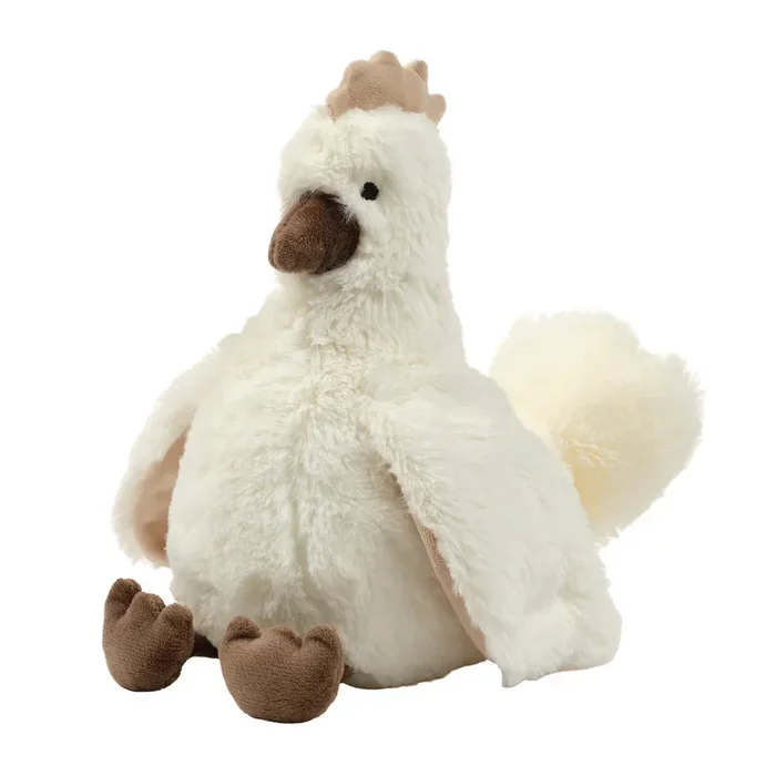 Bedtime Originals Farmyard Friends Plush Chicken Stuffed Animal Toy – Peep
