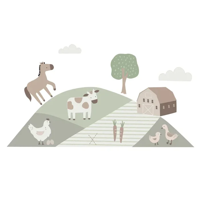 Bedtime Originals Farmyard Friends Wall Decals/Stickers – Horse/Cow/Barn