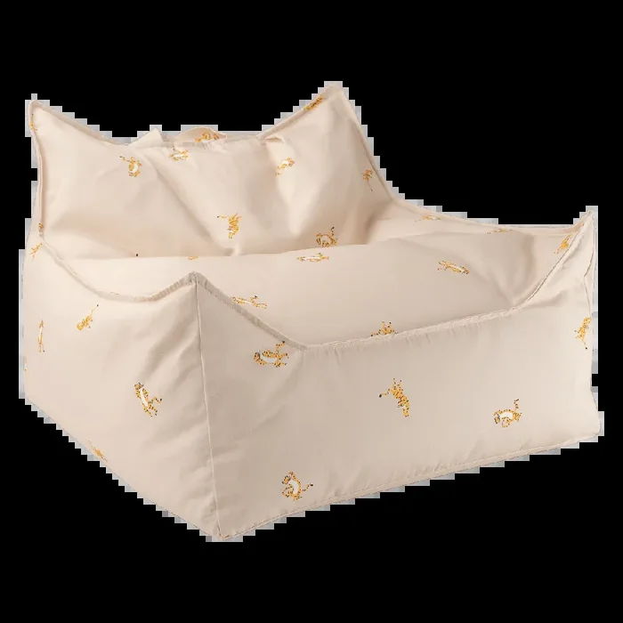 Beige Tiger Beanbag Chair