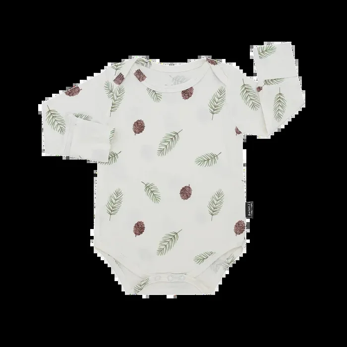 BELAN J Long Sleeves Onesie – Pine Cones