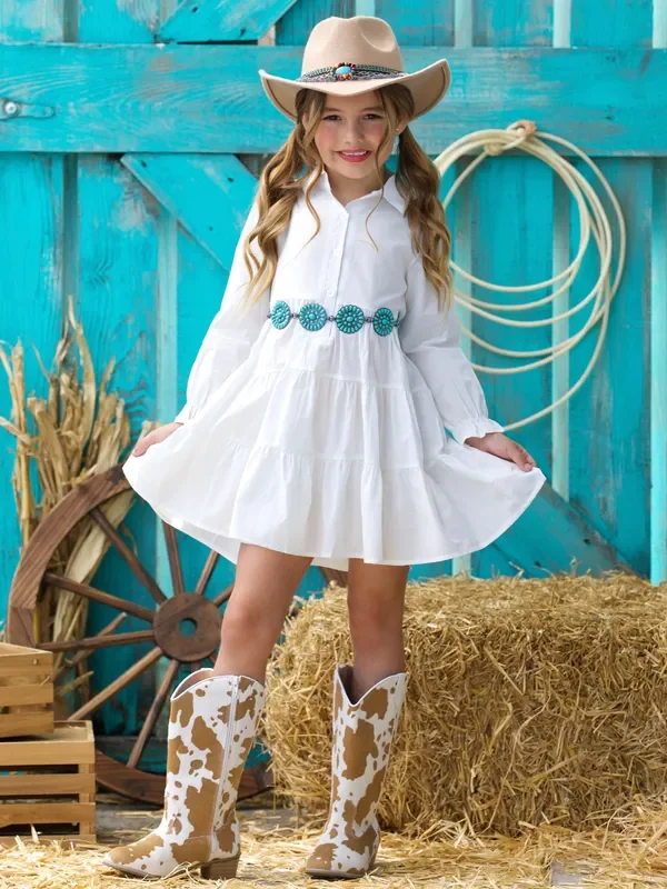 Belle Classic Button Up Shirt Dress