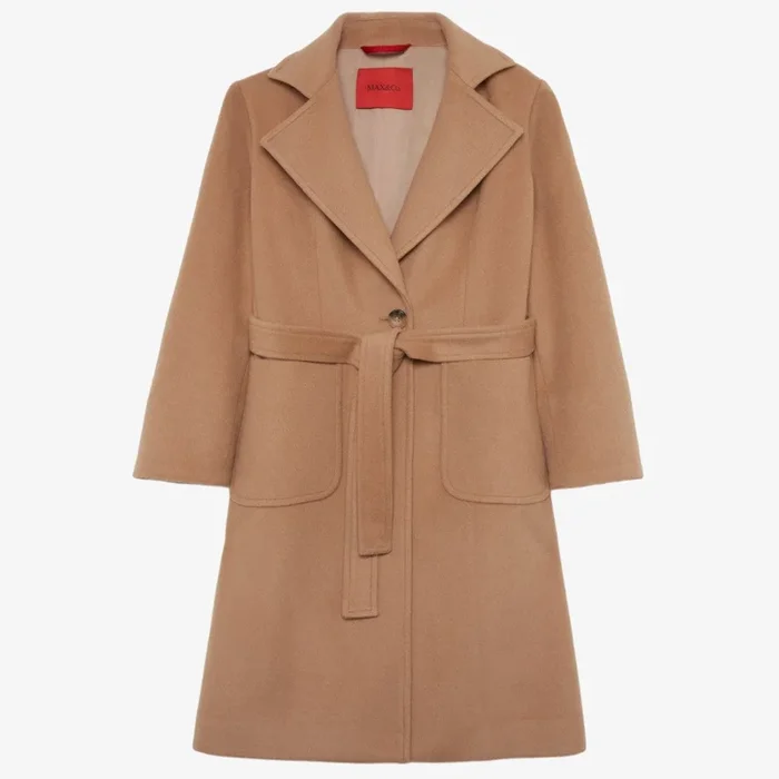 Belted Jacket With Pockets – Tan
