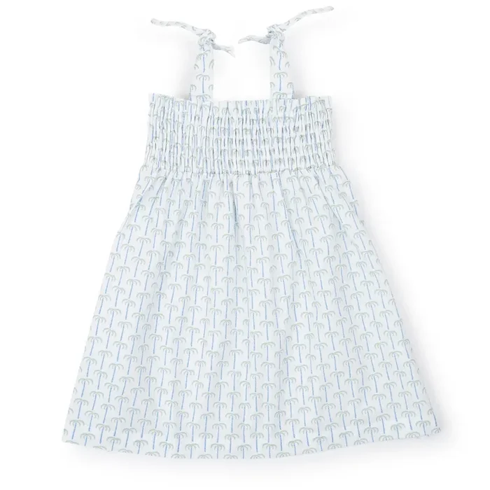 Betsy Girls’ Woven Dress – Pacific Palms Blue