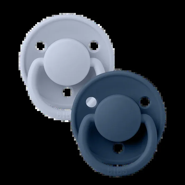 BIBS Pacifiers 2 pk Dusty Blue Steel Blue