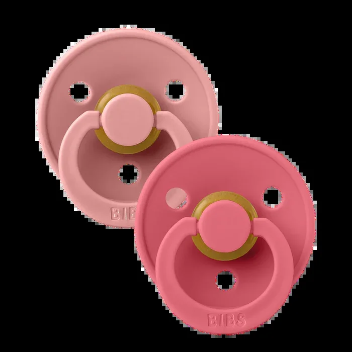BIBS Pacifiers2 PK Dusty Pink Coral