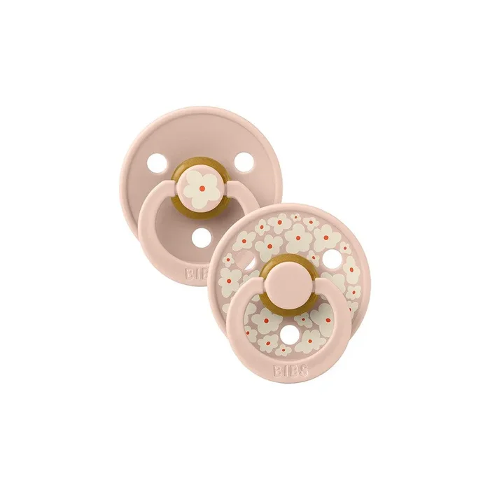 BIBS Studio Latex Pacifier – 2 Pack – Blush Mix – Jasmine