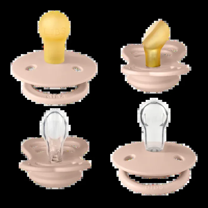 BIBS Try-It Collection – 4pk – Size 1 – Blush