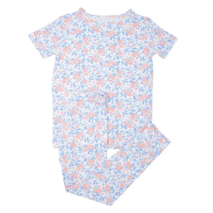 Big Kid Pajama S/s – Vintage Flower Pink