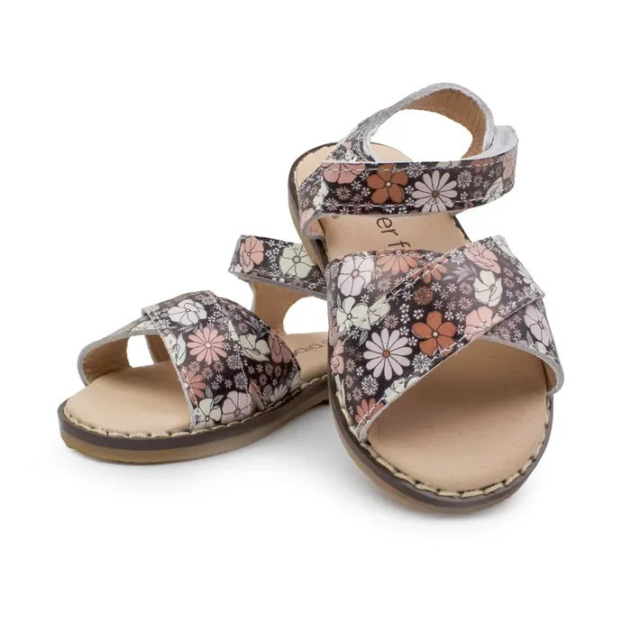 Black Floral – Classic Sandal