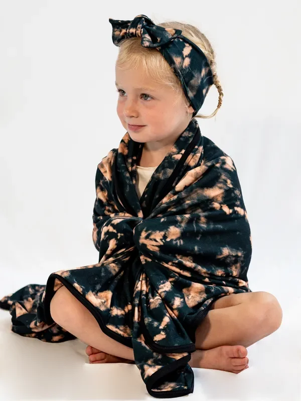 Black Tie-dye Headband