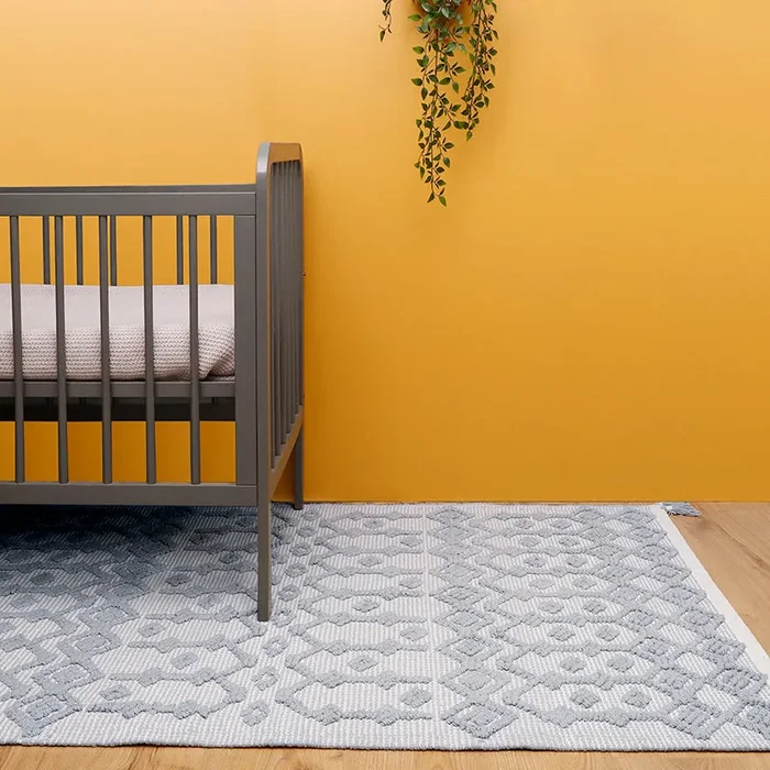 Blonder Grey Hand Woven Children’s Rug