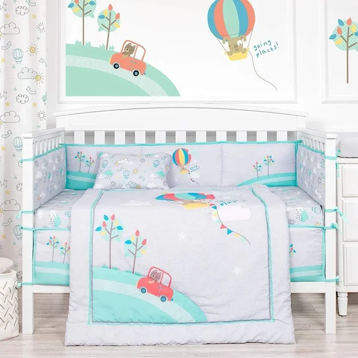 BLOSSOM ASTER BABY BEDDING SET NURSERY BEDDING SET FOR NEWBORN, INFANTS AND KIDS