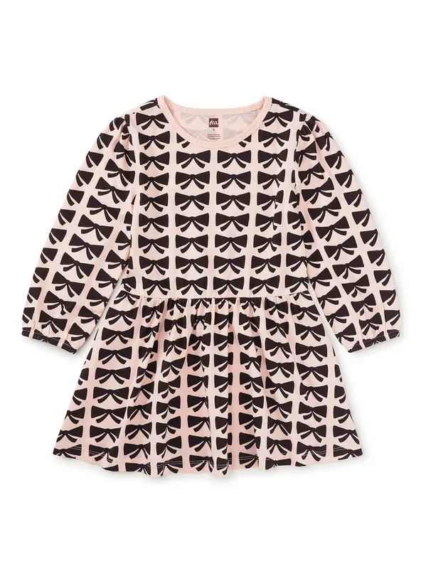 Blouson Sleeve Pocket Dress | Bow