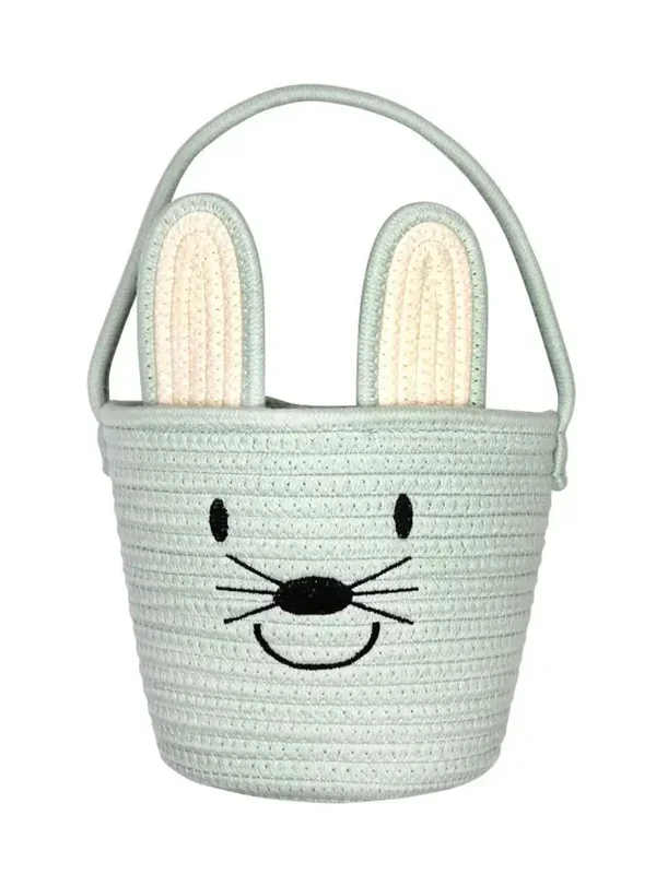 Blue Bunny Rope Easter Basket