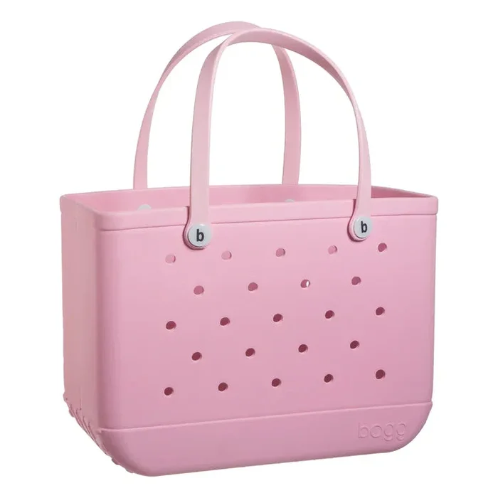Bogg Bag Original blowing PINK bubbles