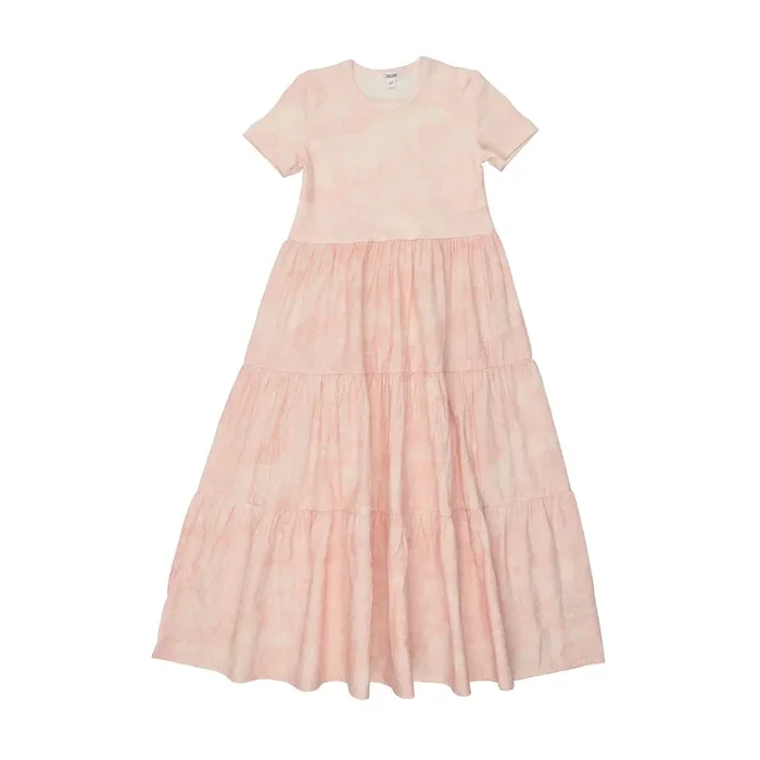 Bonjoy Light Pink Toile Short Sleeve Robe