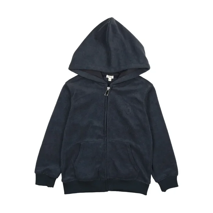 Bonjoy Navy Terry Zip-up sweatshirt