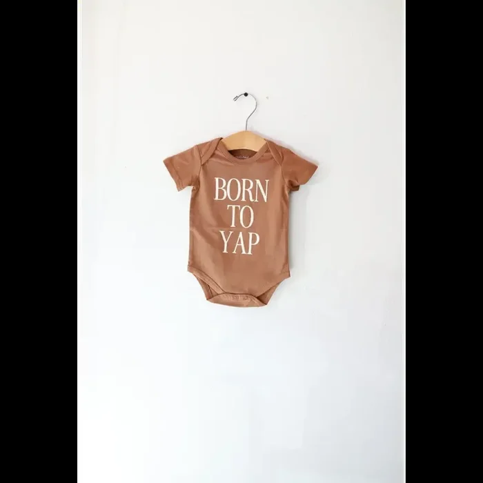 Born to Yap Organic Cotton Baby Onesie