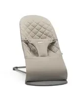 Bouncer Bliss – Sand Gray / Cotton, Classic Quilt / Dark Gray