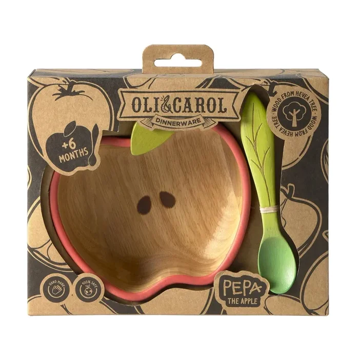Bowl and Spoon Set – Pepe the Apple