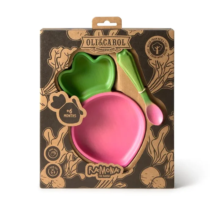 Bowl and Spoon Set – Ramona the Radish