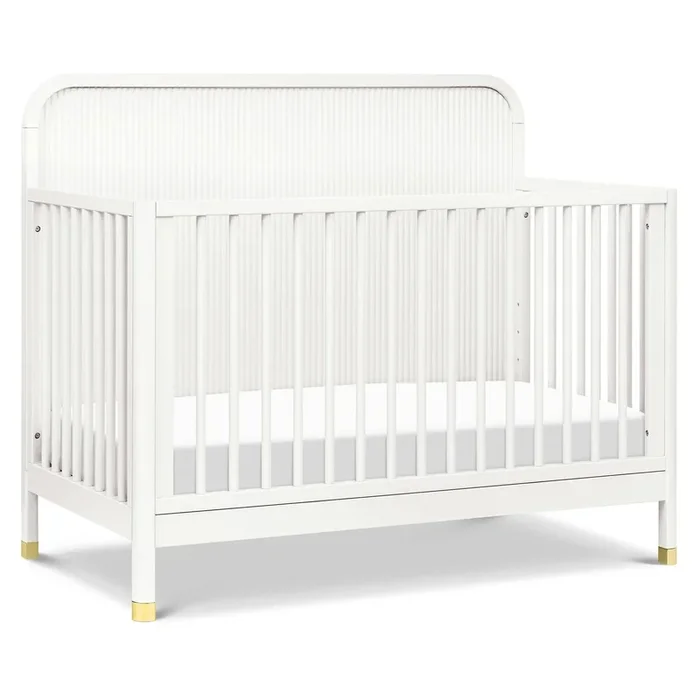Brimsley Tambour 4-in-1 Convertible Crib – Warm White