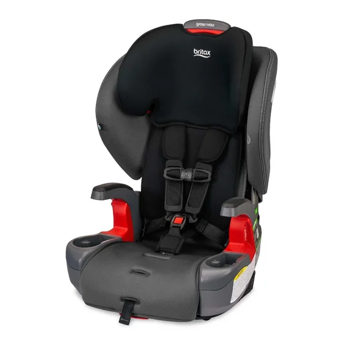 Britax Grow With You Harness-2-Booster Car Seat – Mod Black (SafeWash)