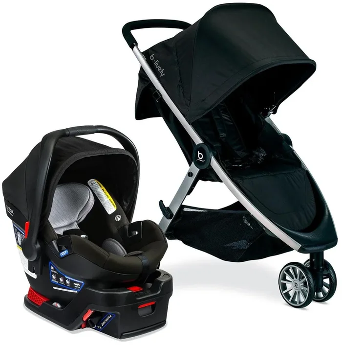 Britax OPEN BOX B-Lively & B-Safe Gen2 FlexFit Travel System – Twilight (SafeWash)