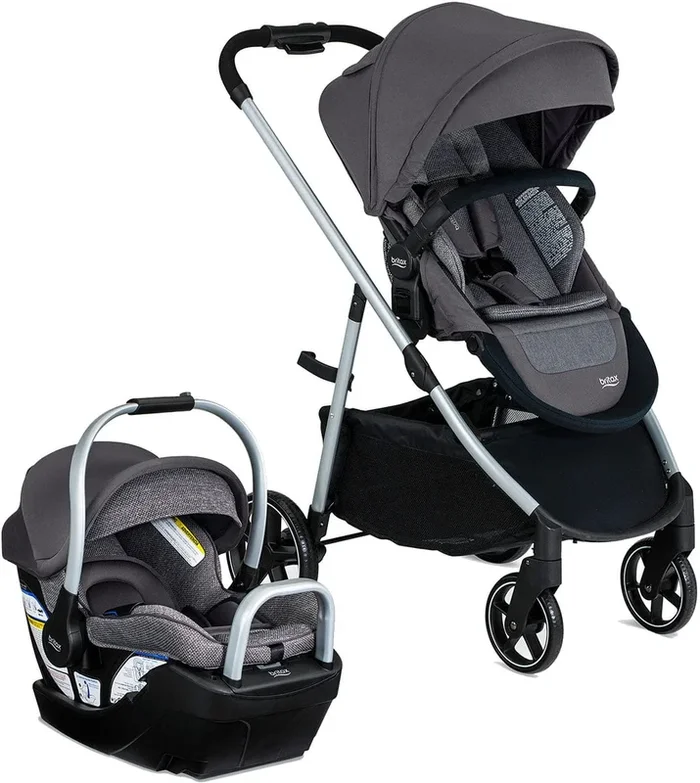 Britax Willow Grove SC Travel System – Pindot Stone