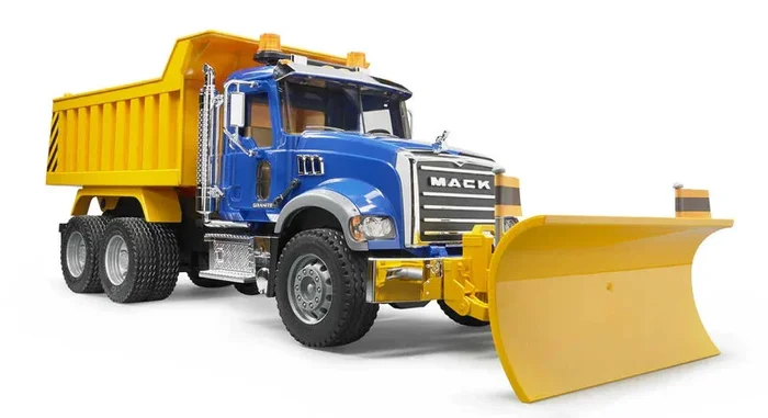 Bruder MACK Granite Dump Truck with Snow Plow