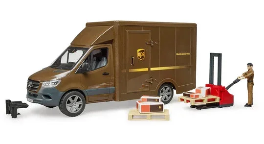 Bruder MB Sprinter UPS w/ Driver and Accessories