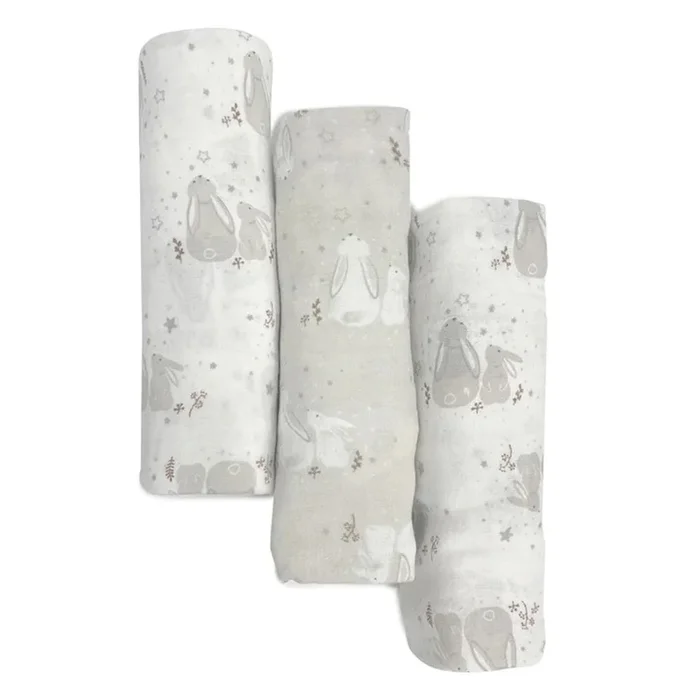 Bubba Blue Bunny Dream Muslin Wrap 3pk