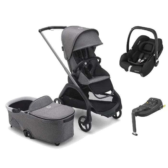 Bugaboo Dragonfly (Cabriofix i-Size) Travel System – Grey Melange