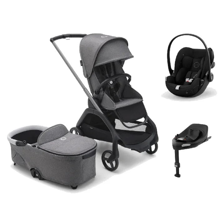 Bugaboo Dragonfly (Cloud G) Travel System – Grey Melange
