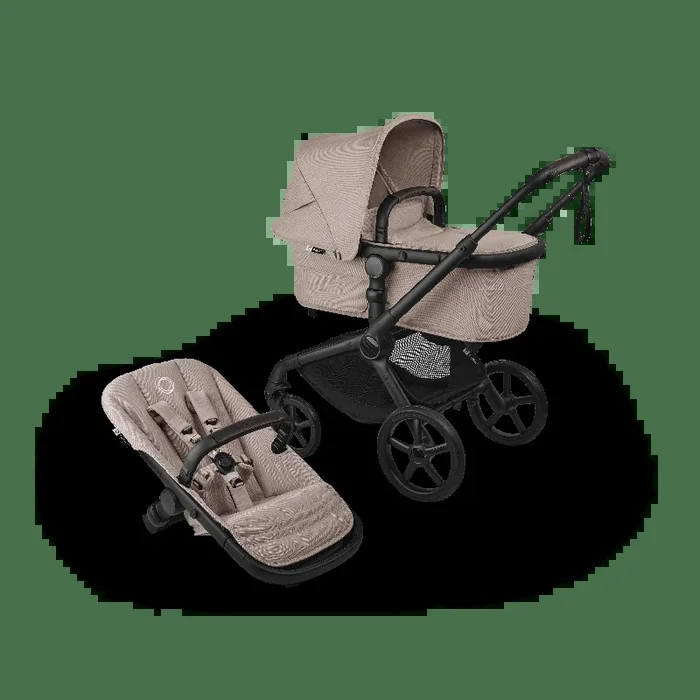 Bugaboo Fox 5 Renew Pram & Pushchair – Black/Desert Taupe Melange