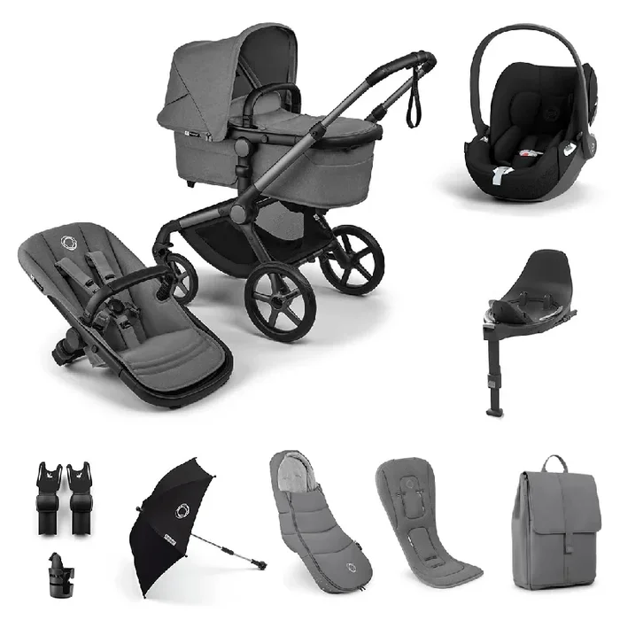 Bugaboo Fox 5 Renew Ultimate (Cloud T) Travel System – Graphite/Moon Grey